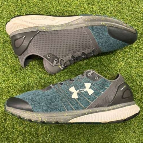 Under Armour Charged Bandit 2 1273951-076 Men 10 Running Shoes Gray Blue Sneaker