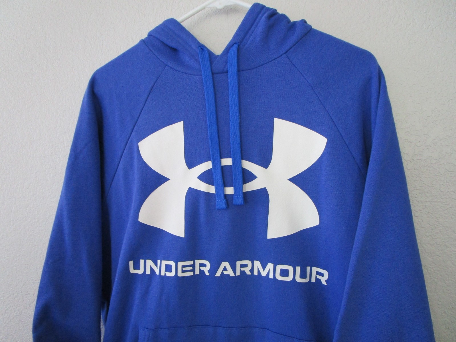 NEW UNDER ARMOUR MENS UA RIVAL FLEECE BIG LOGO HOODIE, SIZE M.
