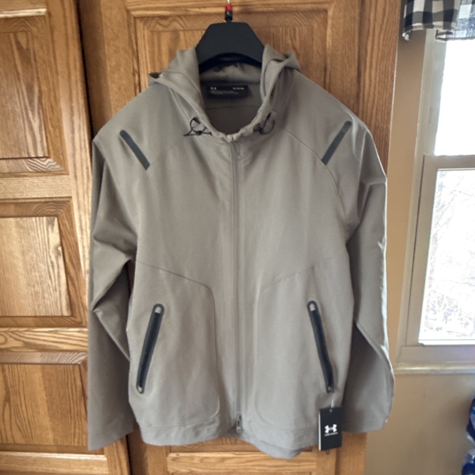 Under Armour UA Unstoppable Jacket Men’s Loose Full-Zip Hooded Gray M