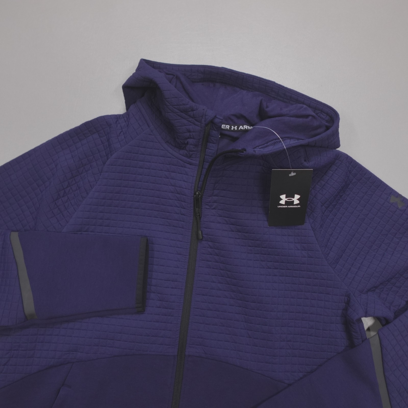 Under Armour UA Unstoppable Fleece Grid Full-Zip Jacket Navy Men’s Size S $120