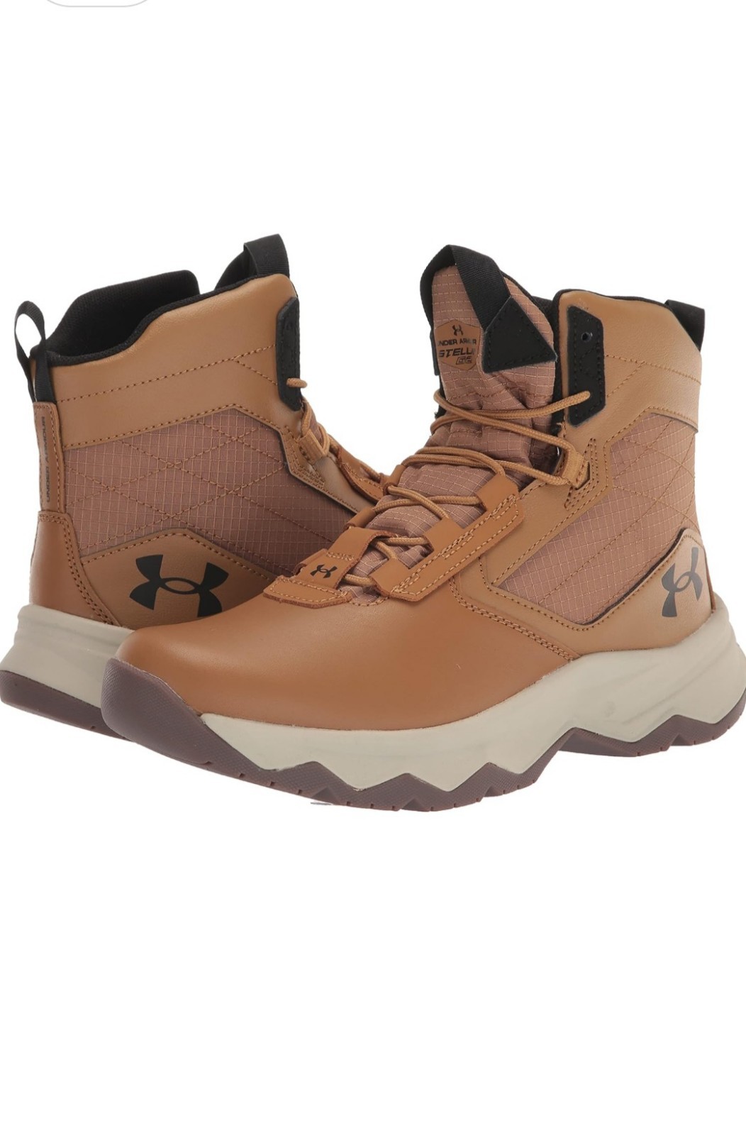 Under Armour Men’s SZ 8.5 UA Stellar G2 6″ Tactical Duty Brown Hiking Boots NEW