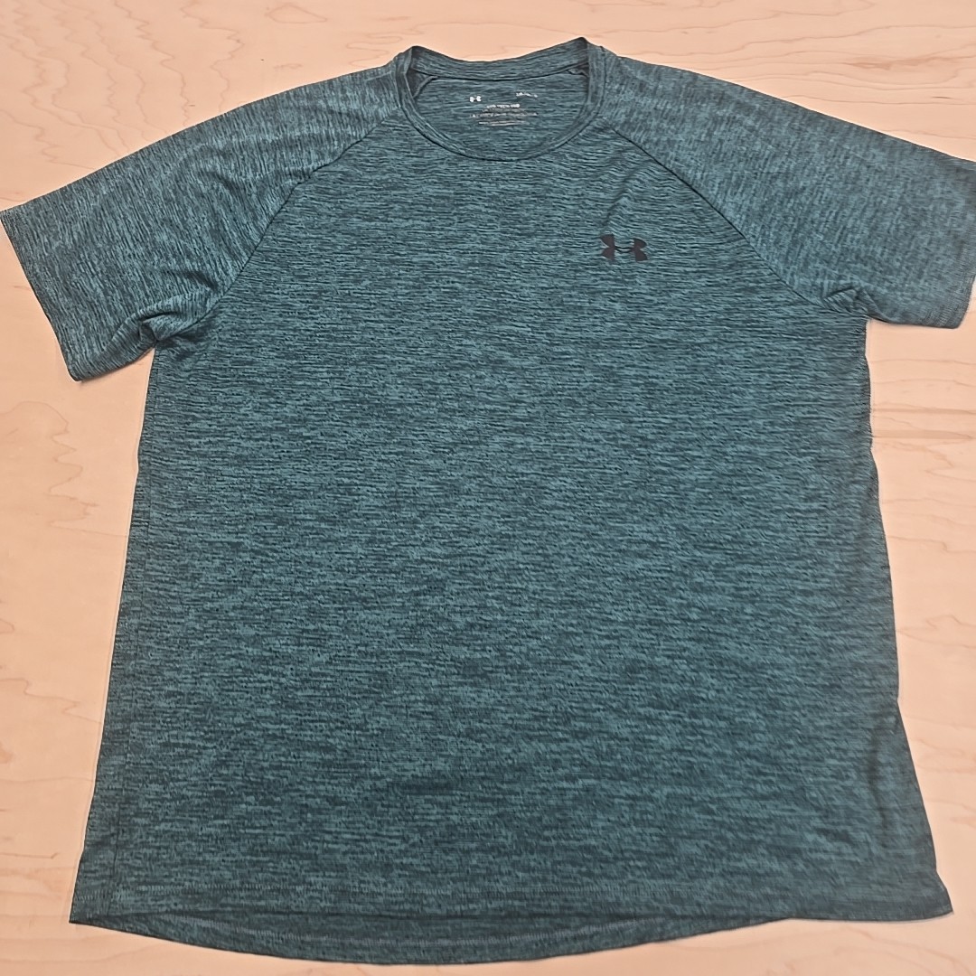 Under Armour The Tech Tee Shirt Mens Large Green The T-Shirt