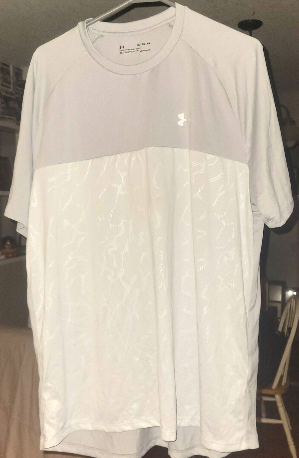 NEW Under Armour HeatGear Compression  Silver/Gray  Men’s Sz XL