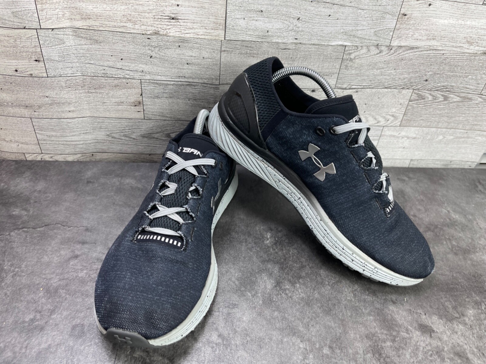 Under Armour Sneakers Men 10M Charged Bandit 3 Running Shoes Black 1295725-008