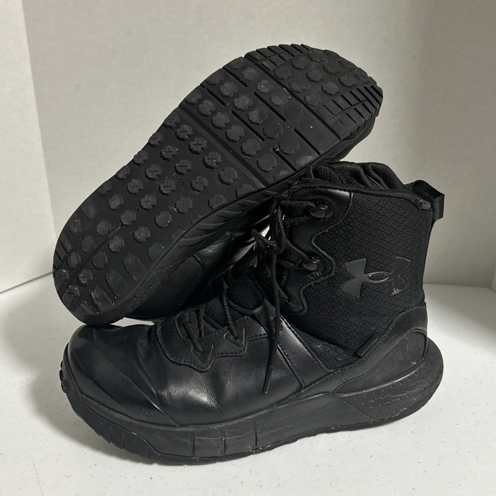 Under Armour Micro G Valsetz Zip Tactical Boots Mens Size 9 Black 3023748-001