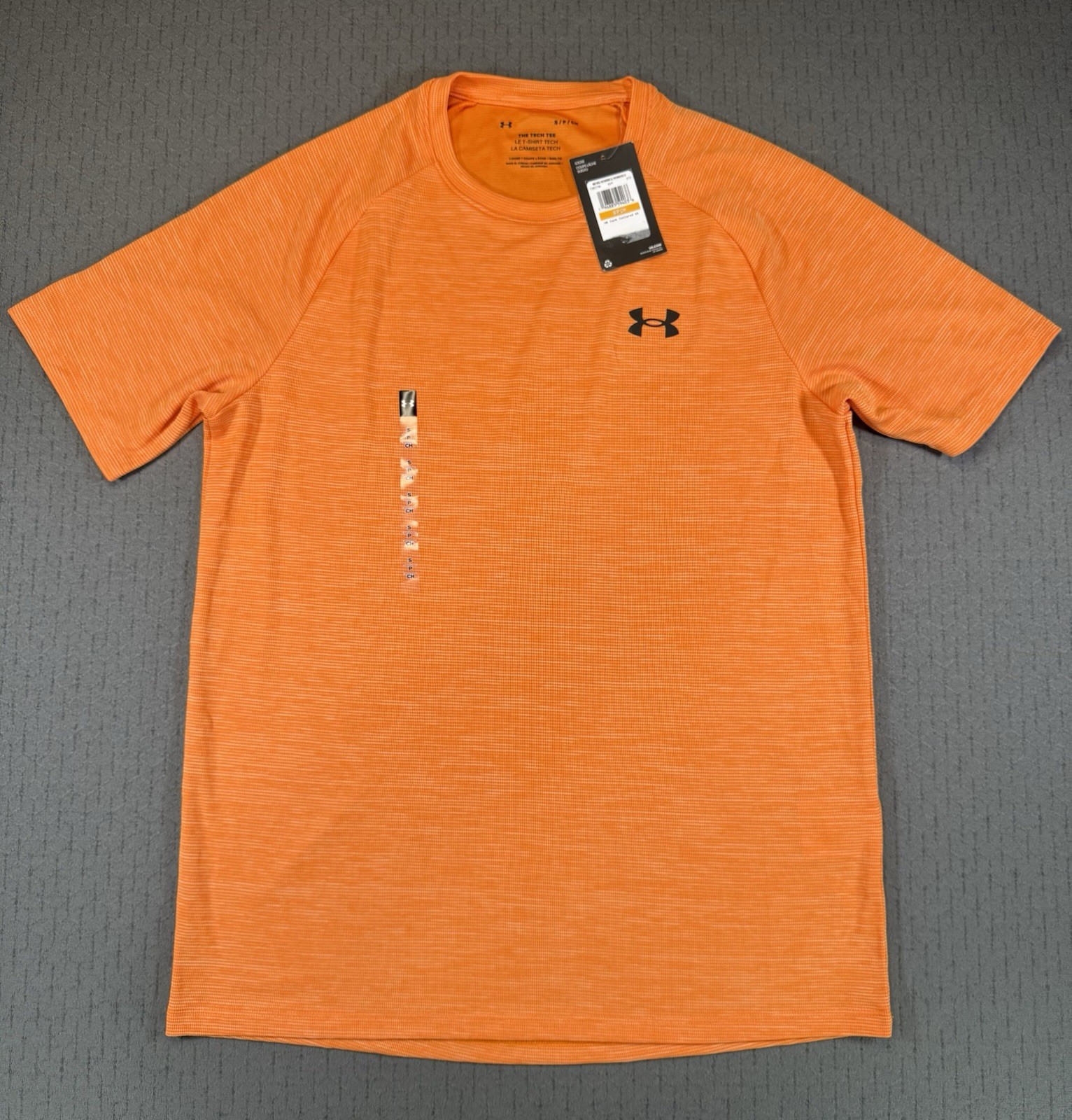 NWT Under Armour The Tech Tee Performance Running Workout Shirt Tee Men S Orange