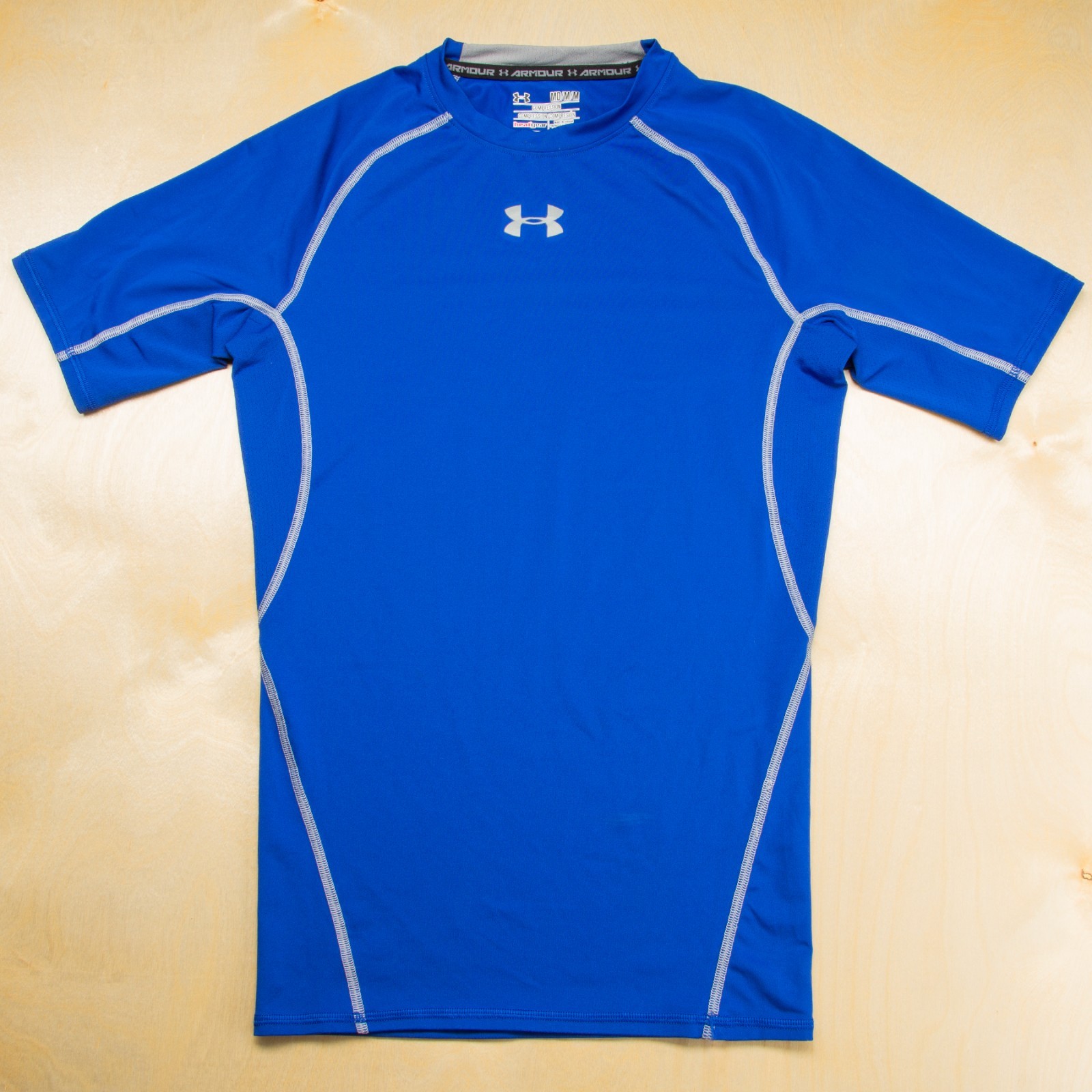 X Under Armour Men’s HeatGear Compression Short Sleeve T-Shirt M Blue MD