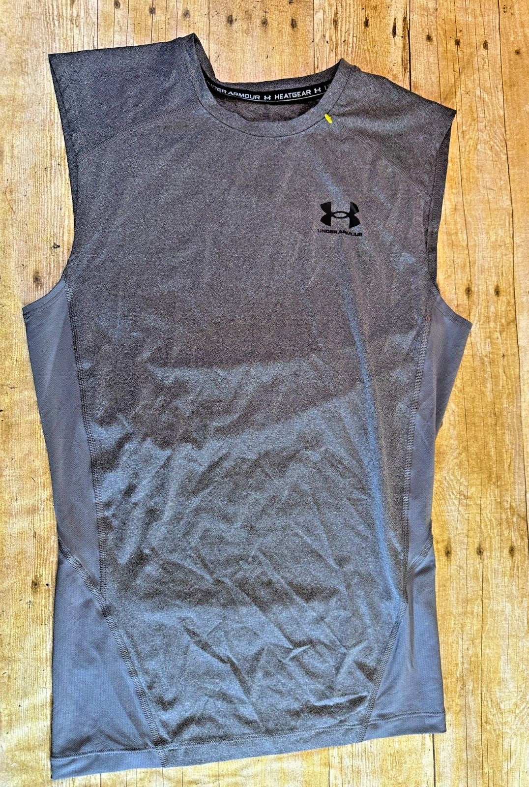 UNDER ARMOUR COMPRESSION HEAT GEAR BASE TEE SHIRT GRAY MEN’S M FITTED ⭐️MINT⭐️