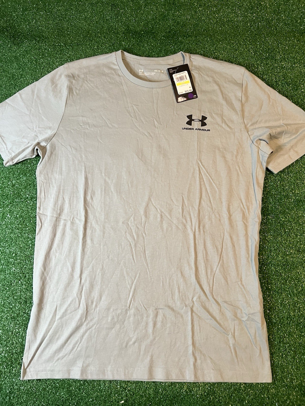 NEW Under Armour Sportstyle Tee Men’s T-Shirt Size Medium Gray 1326799 NWT