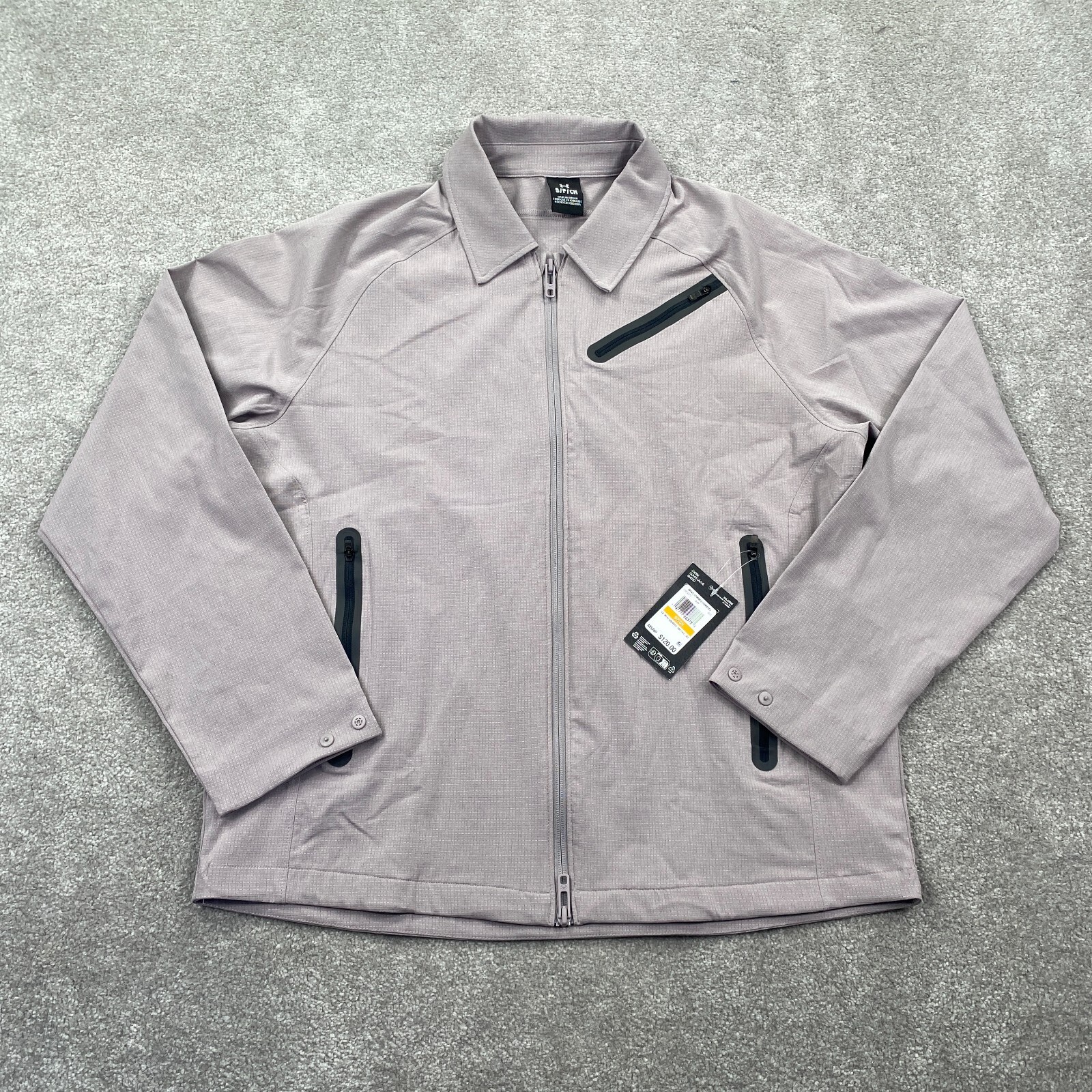 Under Armour Men’s Unstoppable Vented Jacket Size S Gray 1383029 Full Zip Up