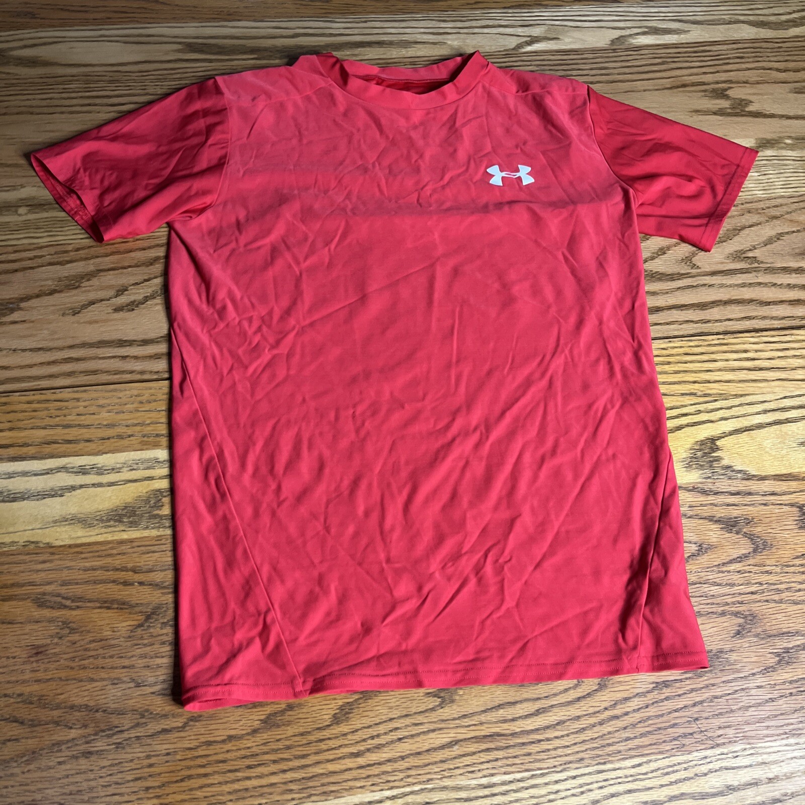 Under Armour Compression Shirt Men’s L Large Lightweight Red Fitted Heat gear