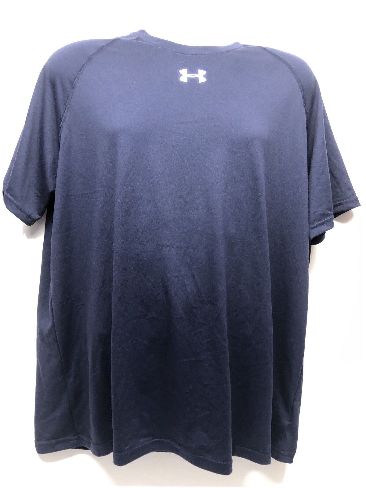NWT Underarmour Navy Blue Heat Gear Loose Compression Crew Shirt L