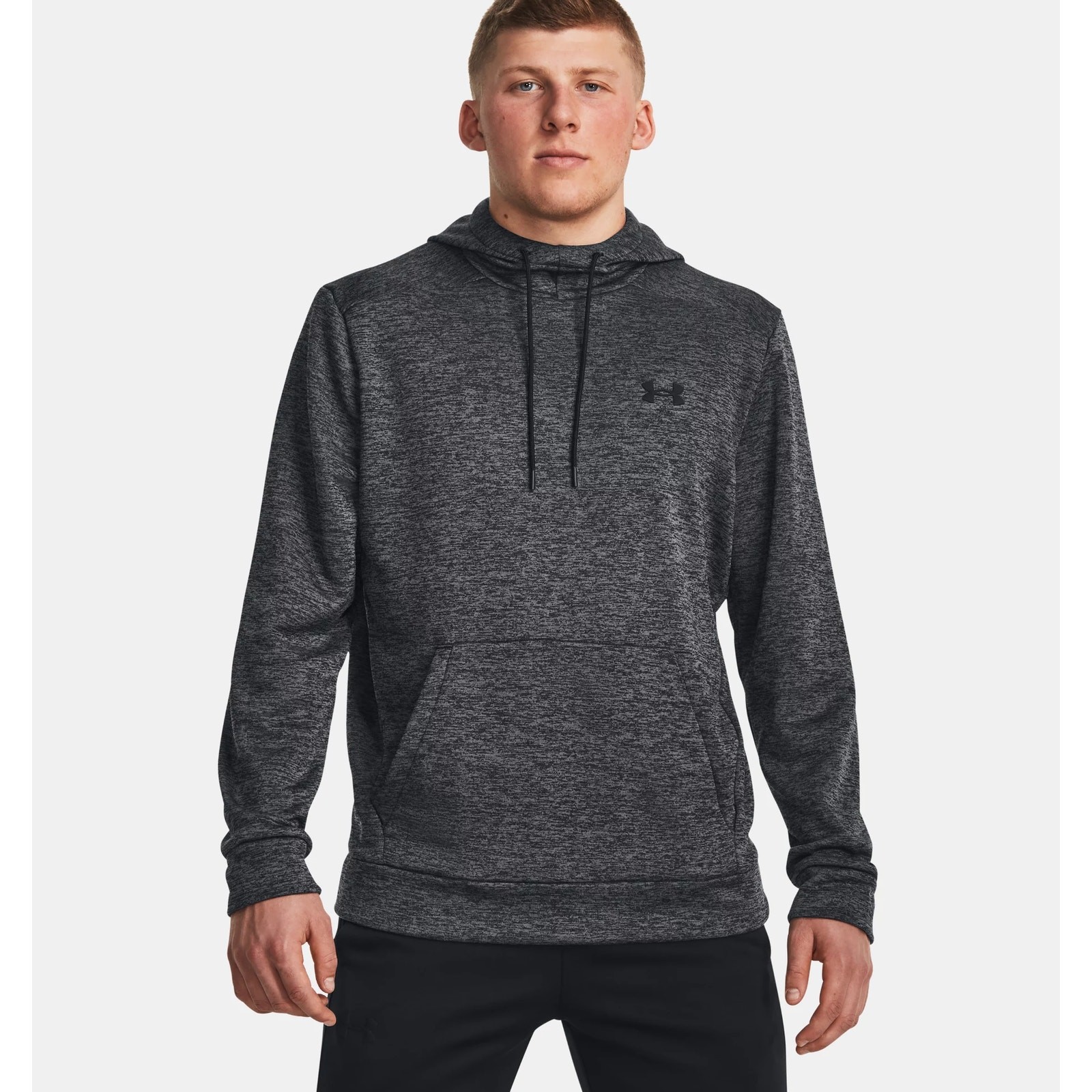NWT Under Armour Armour Fleece Twist Men’s Hoodie in Black size Medium