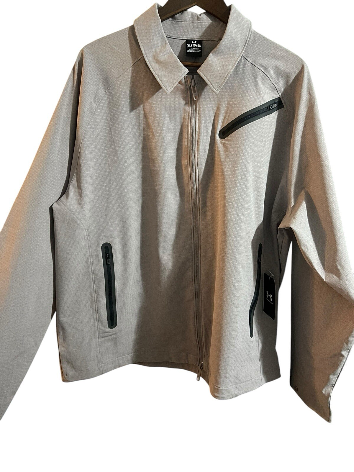 Under Armour Men’s UA Unstoppable Vent Jacket Grey Full Zip Size X-Large NWT