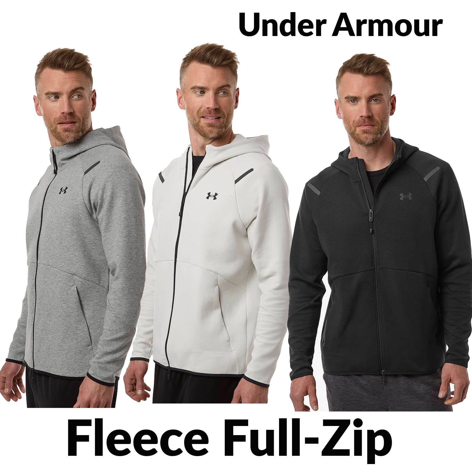 Under Armour 1379806 Men’s Unstoppable Fleece Full-Zip Jacket Athletic Hoodie
