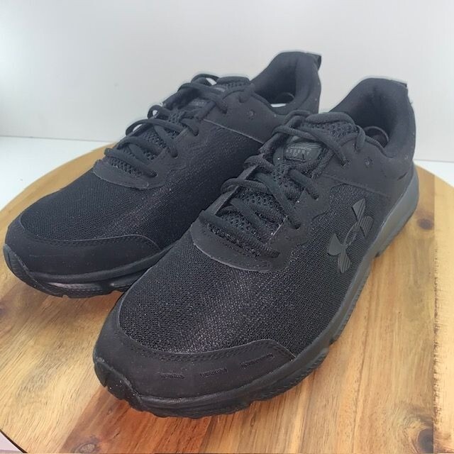 Under Armour Men Charged Assert 10 Running Shoe 3026175-004 Black Size 14