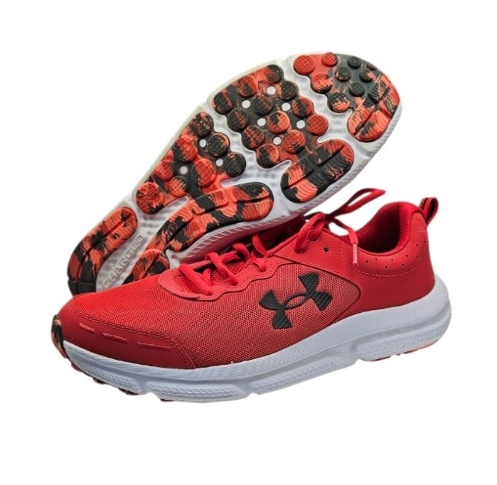 Under Armour Sneakers Shoes Mens 13 Red UA Charged Assert 10 3026175-600 New
