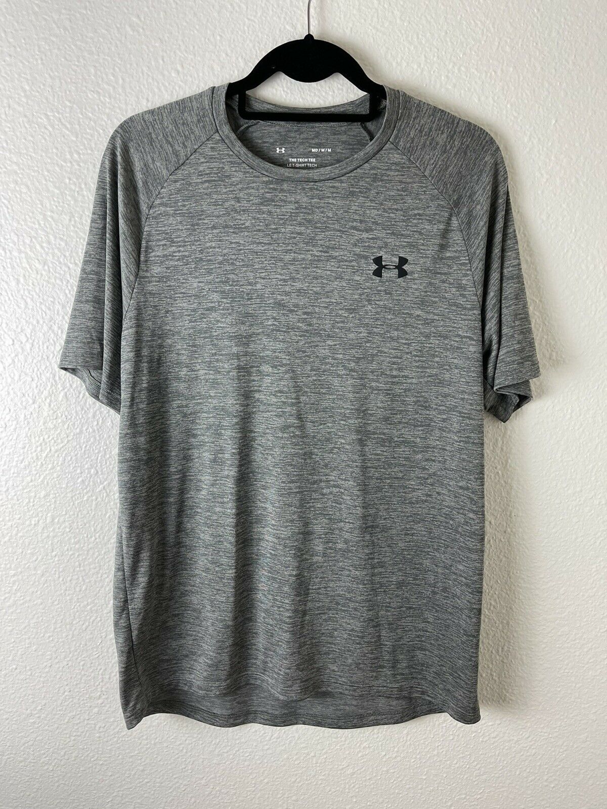 Under Armour The Tech Tee Men’s Green And Gray Short Sleeve T-Shirt Size Medium