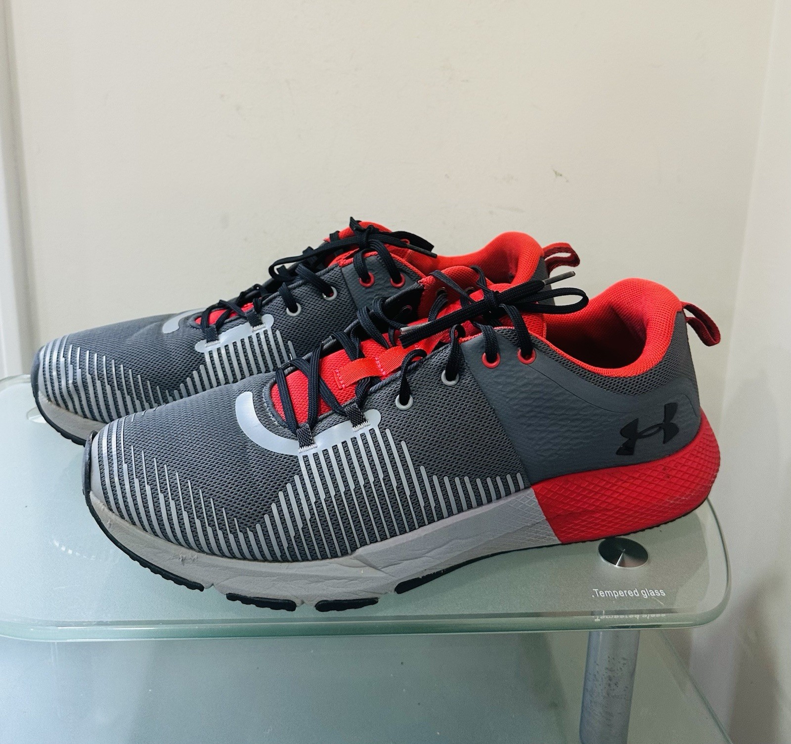 Under Armour Charged Engage Running Shoes Grey 3022616-105 Size 13