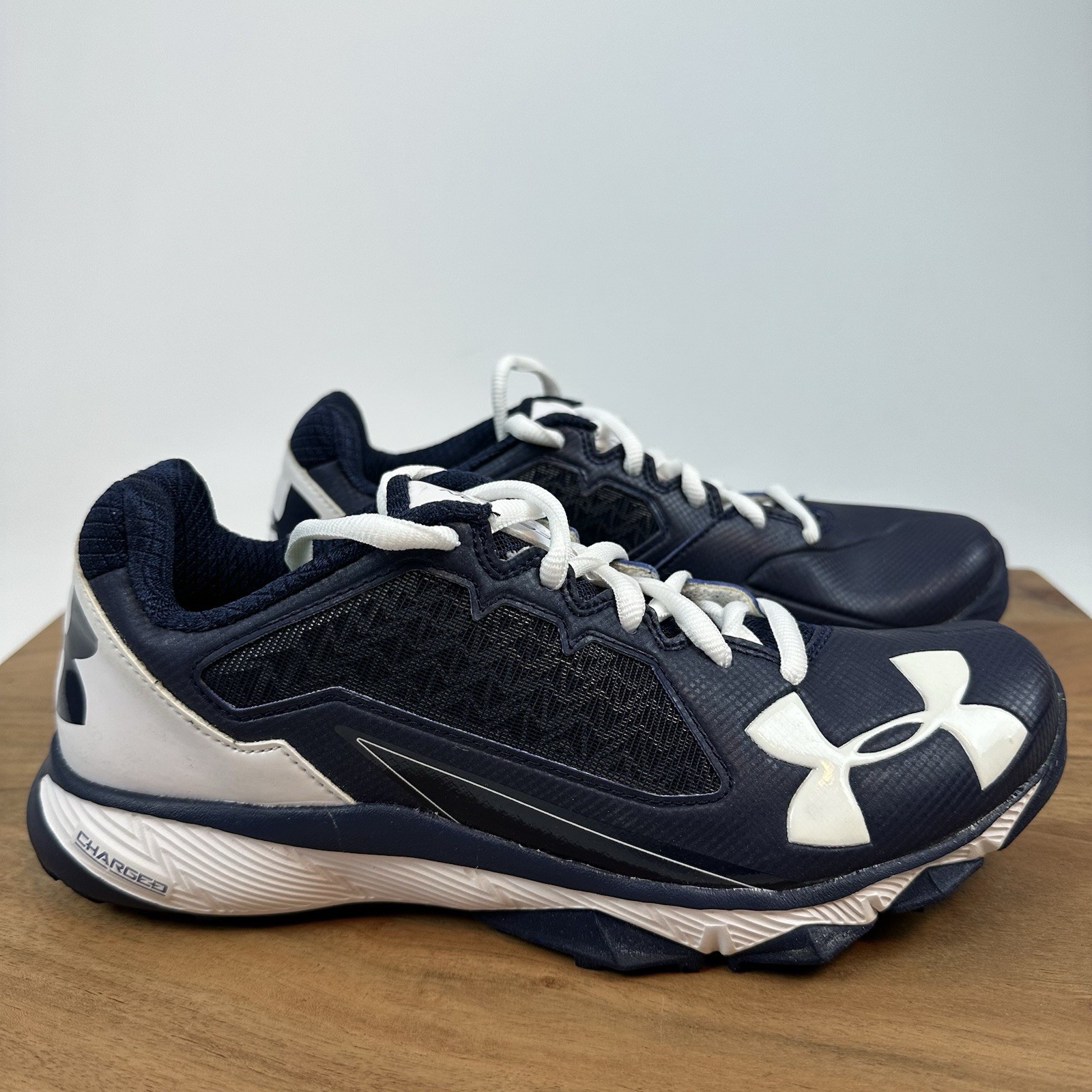 New Mens Under Armour Deception Trainer Blue Athletic Sneakers Shoes Sz 6