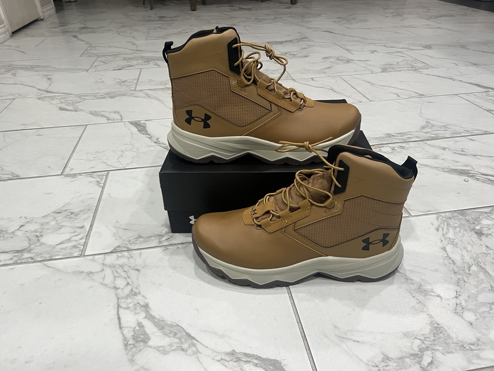 Under Armour Mens UA Stellar G2 6″ Tactical Boots Hiking Boots 3025578 200 Brown