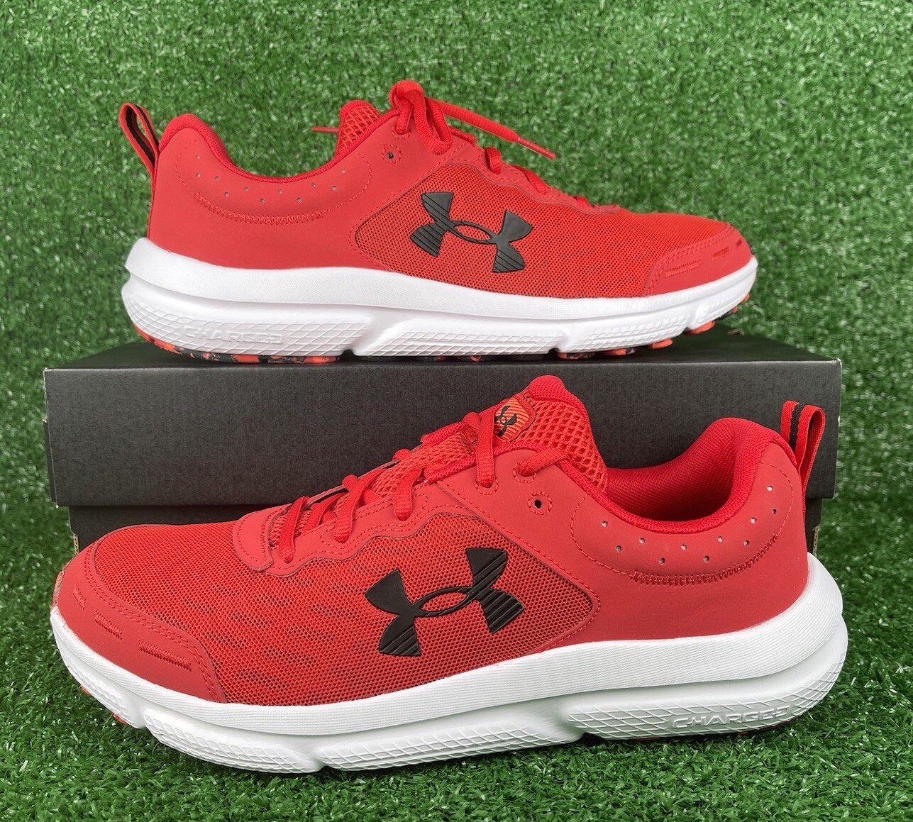 Under Armour Men’s UA Charged Assert 10 Shoes Casual 3026175-600 Red Size 10