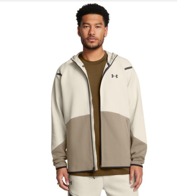 Under Armour Mens UA Unstoppable Fleece Full Zip Hoodie Size XL Zip Pockets $110