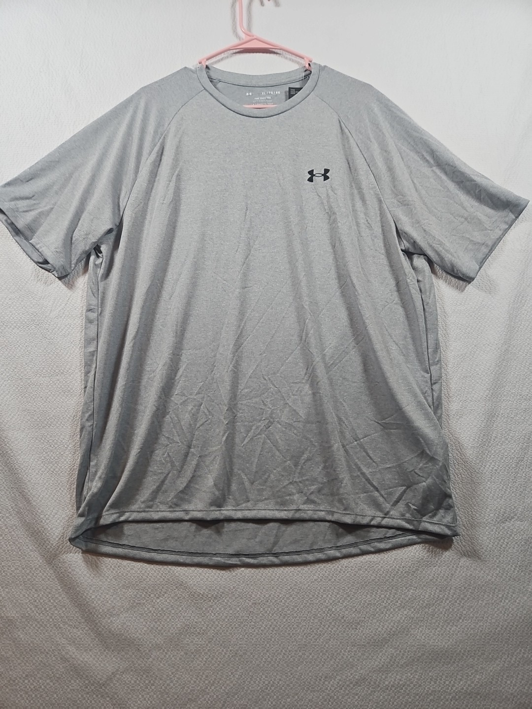 Under Armour Tech 2.0 Short Sleeve Tee, Size XL, Light Gray
