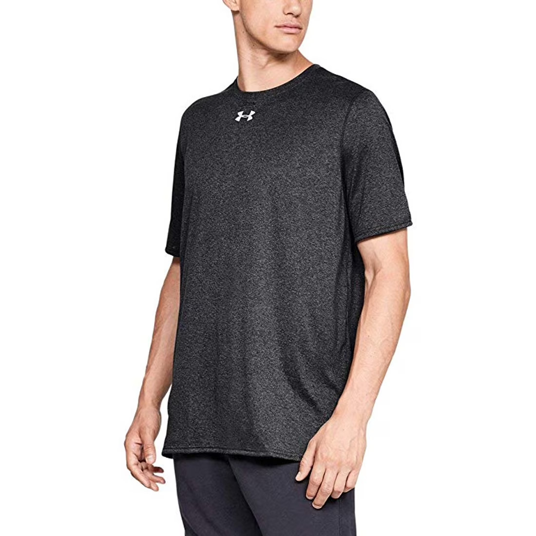 Under Armour Men’s Locker Tee 2.0 1305775 Short Sleeve Carbon Heather NEW w Tags