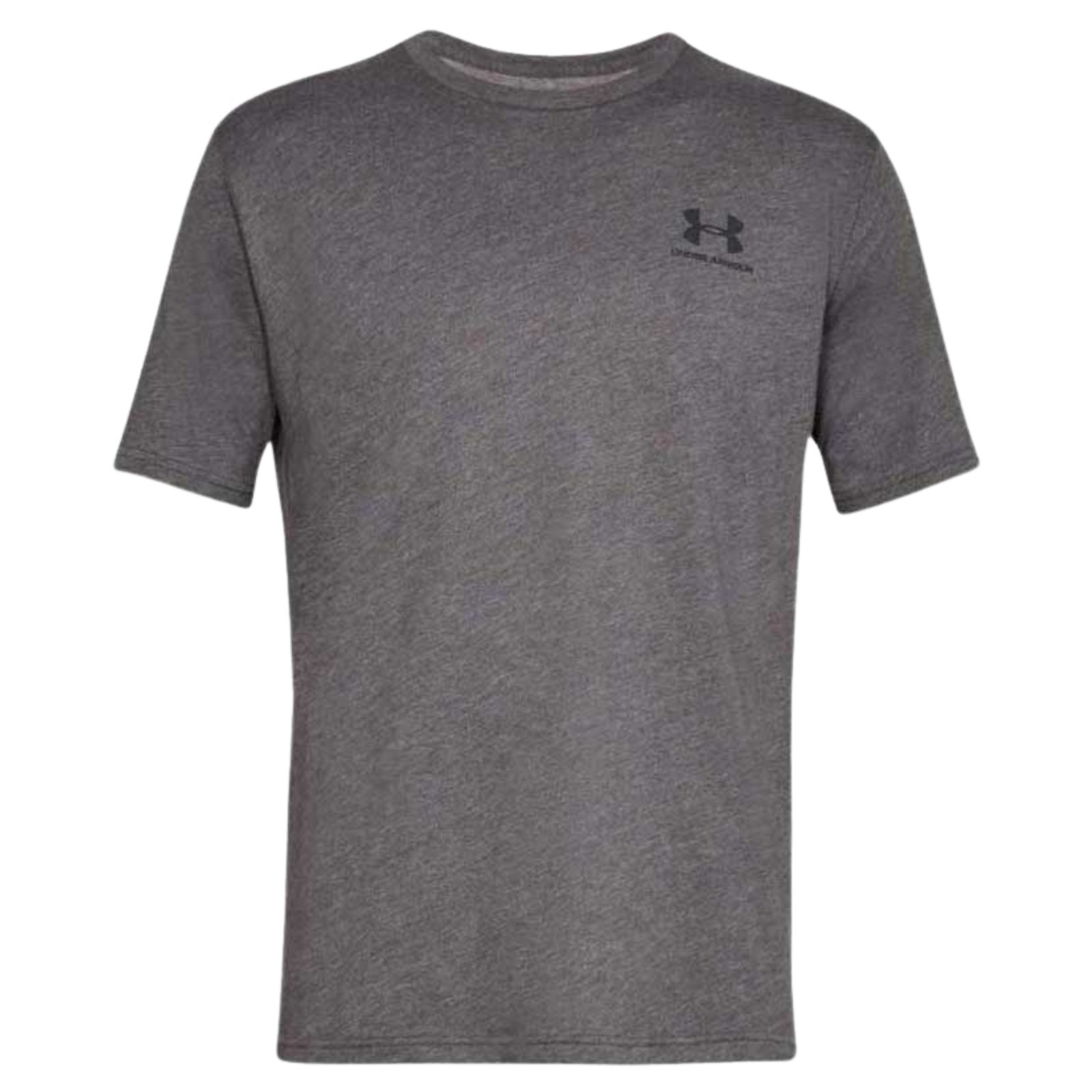 UNDER ARMOUR UA Sportstyle Left Chest Logo T-Shirt sz Large Heather Carbon Gray