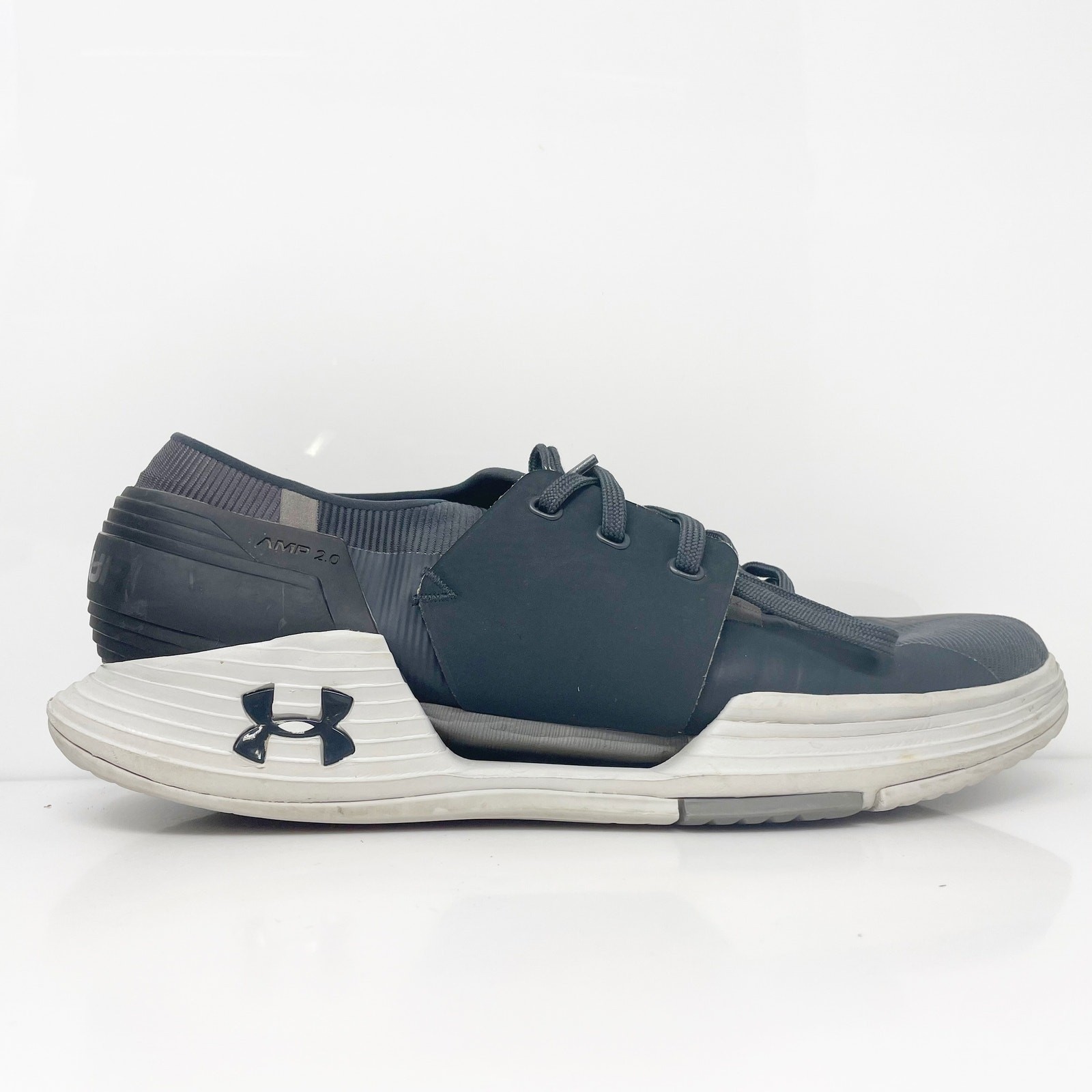 Under Armour Mens Speedform AMP 2.0 1295773-101 Black Running Shoes Sneakers 10
