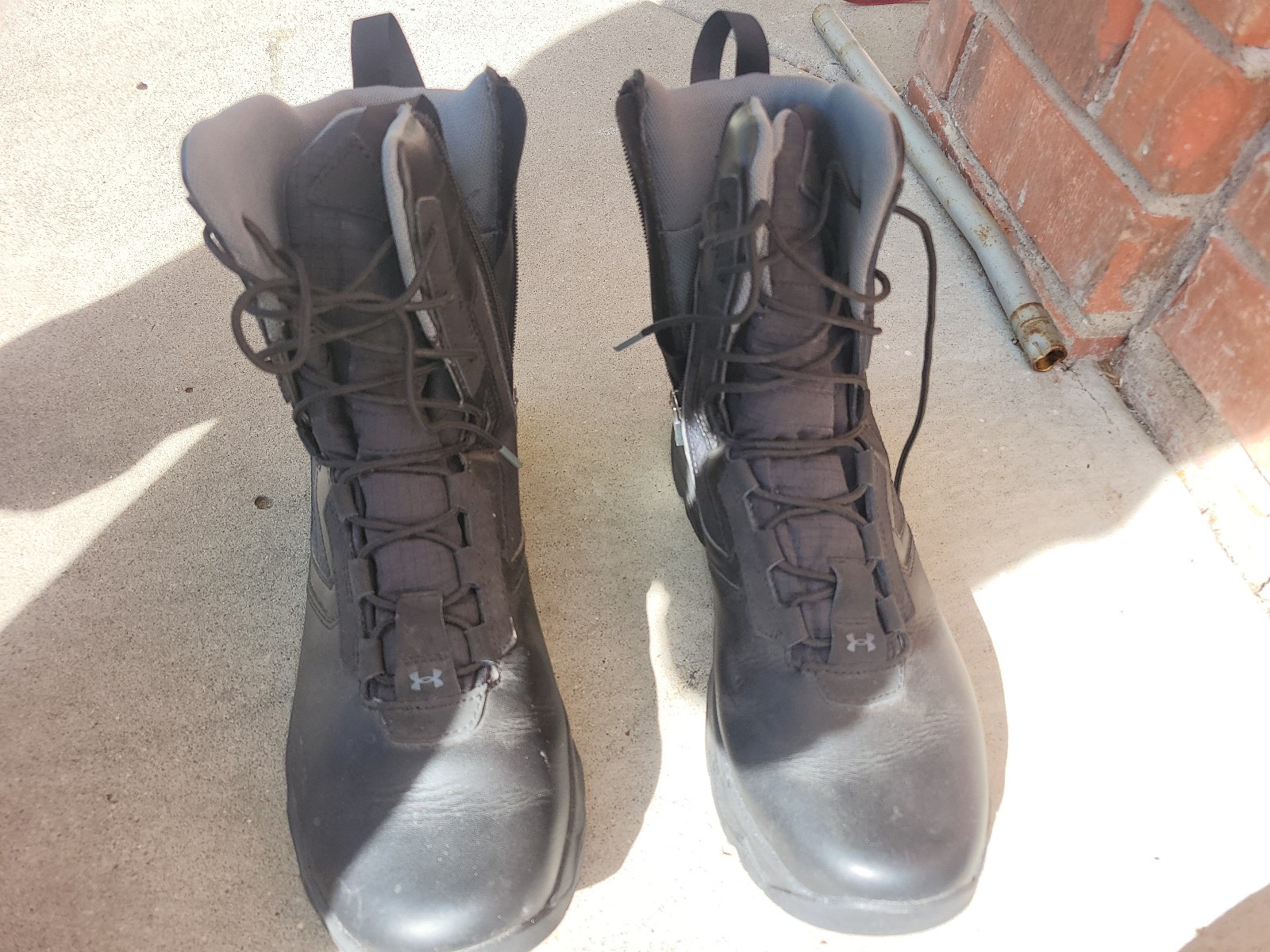 UNDER ARMOUR MENS Black Stellar G2 Tactical Boot 3024949 001 Side Zip