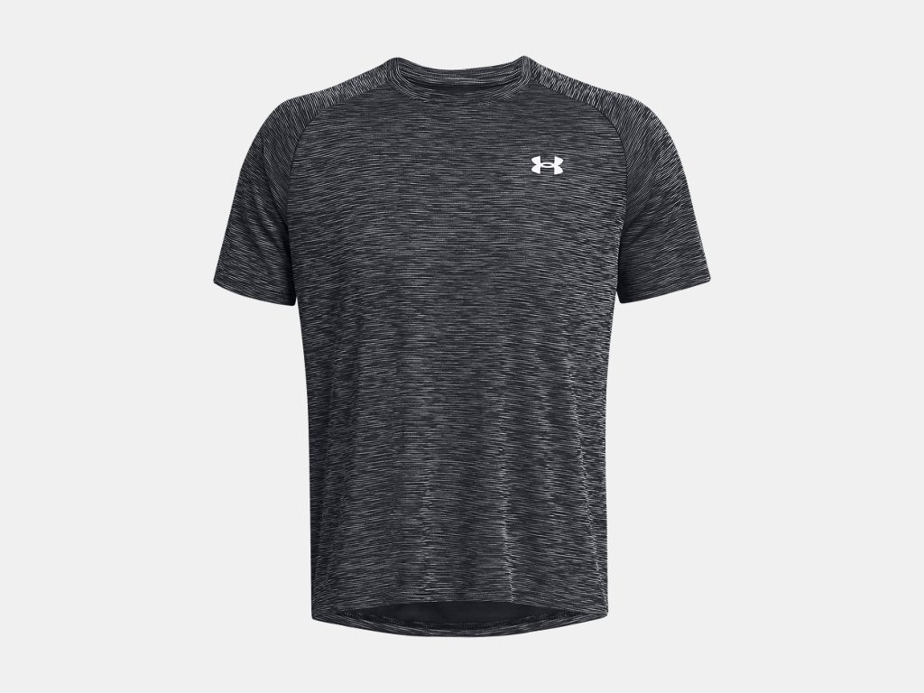Under Armour Men’s Tech Textured T-Shirt – Black/White