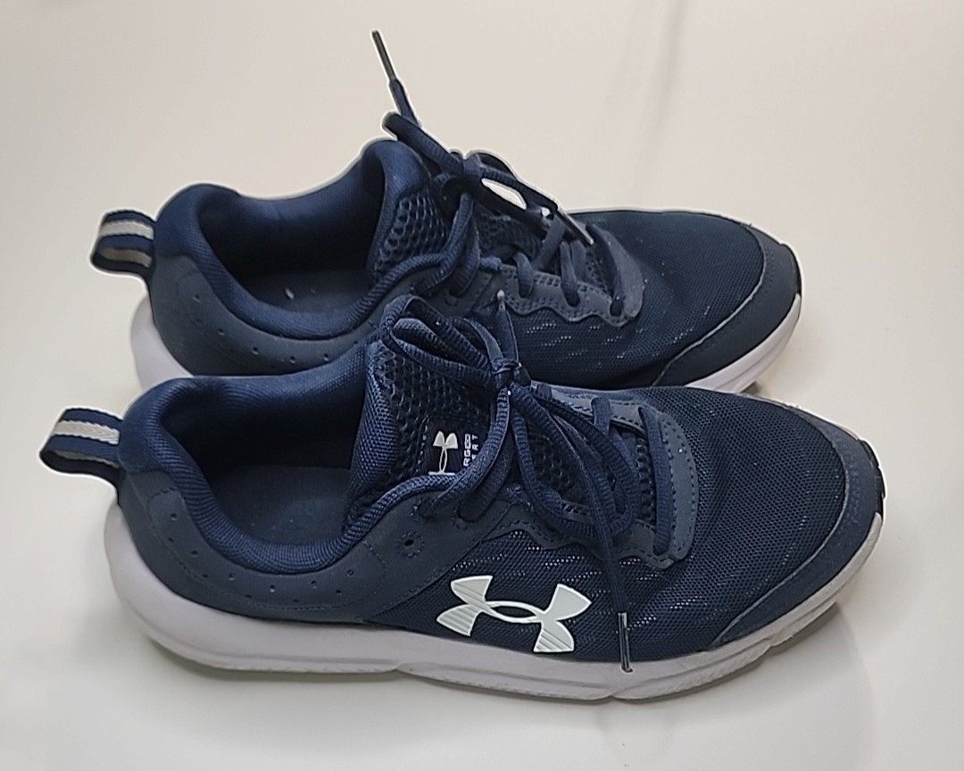 Under Armour Mens Charged Assert 10 3026175-400 Blue Running Shoes Sneakers 7.5