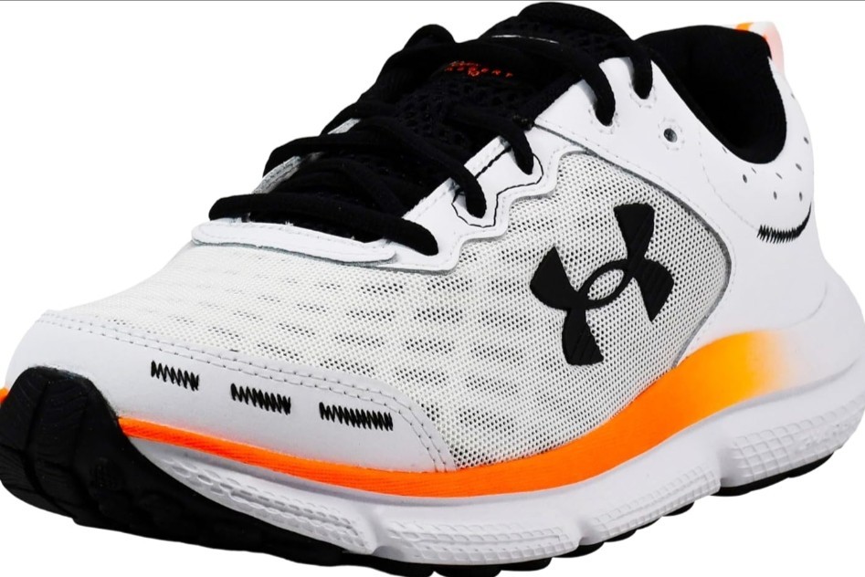 Size 11.5 and 12, sold separately- Under Armour Charged Assert 10 White/Blk/Org