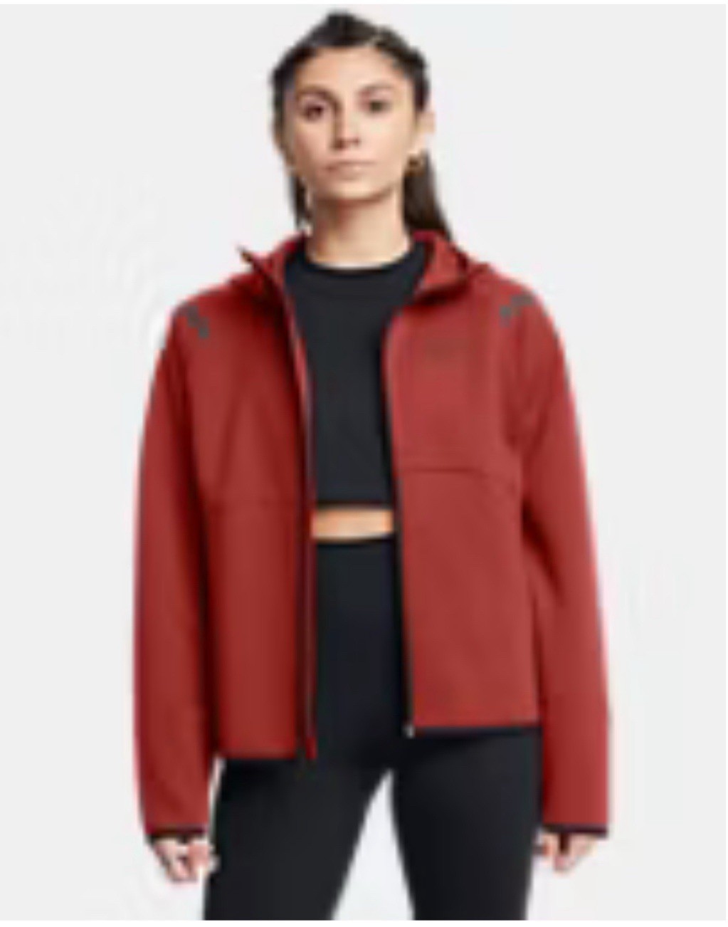 NWT Under Armour UA Unstoppable Fleece Women’s Full Zip Jacket XS Earthen Orange