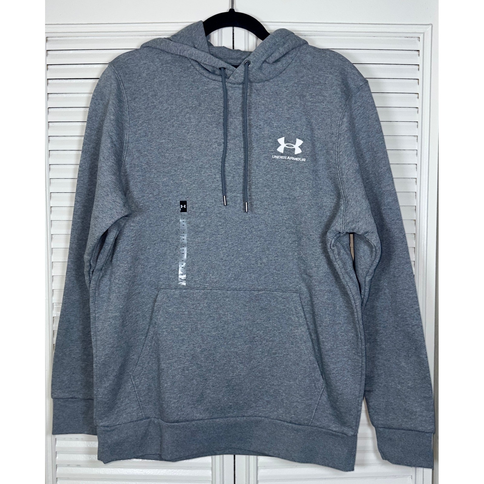 Under Armour Men’s Icon Fleece Gray Hoodie Size M