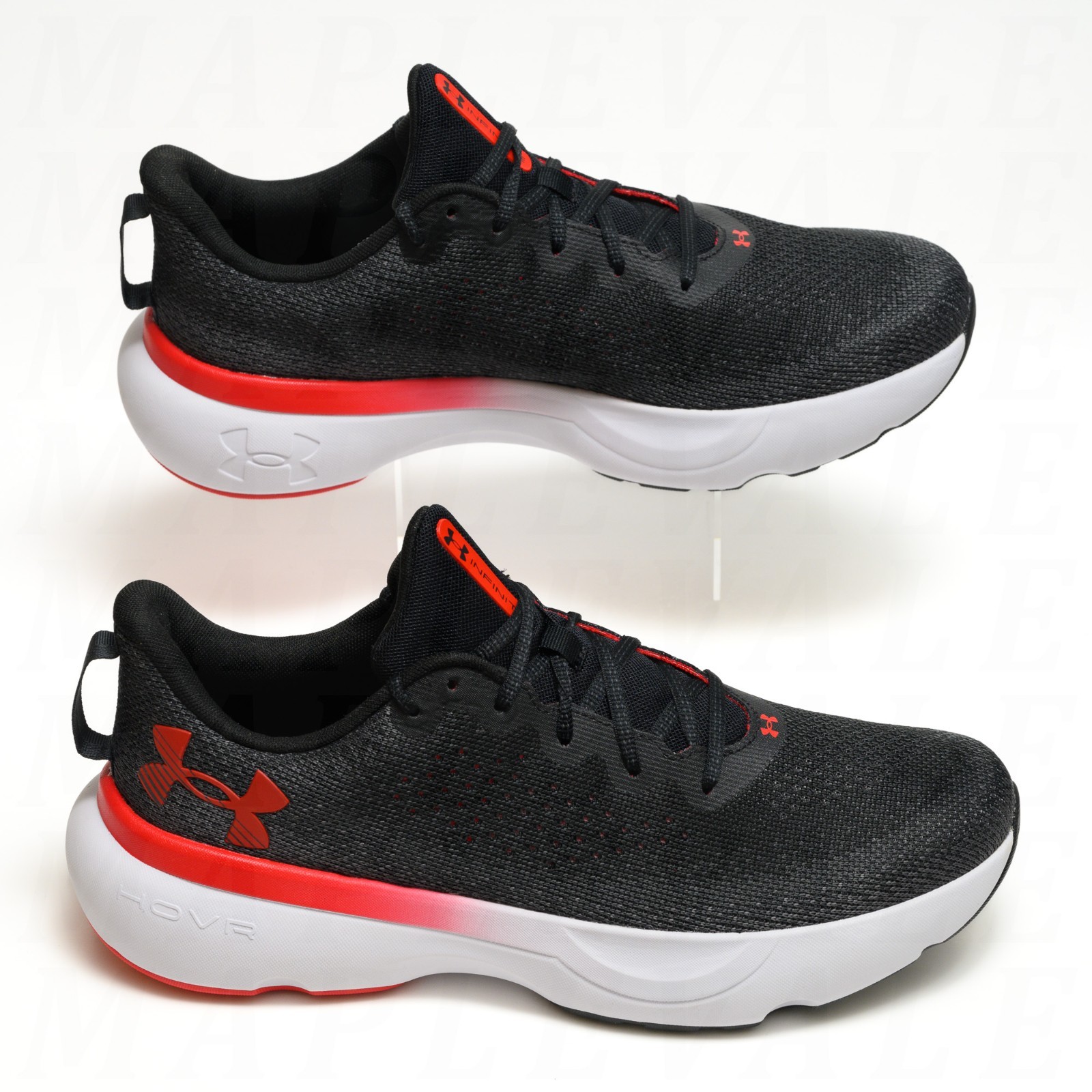 Under Armour UA HOVR Infinite Running Shoes – Mens Sz 12 – Black Red 3027523-004