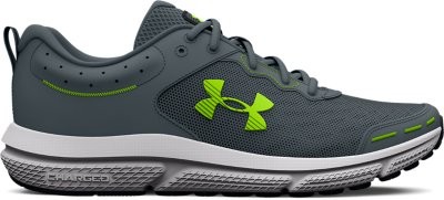 Under Armour Men’s UA Charged Assert 10 Running Shoes Gravel/Gravel/Lime Surge –