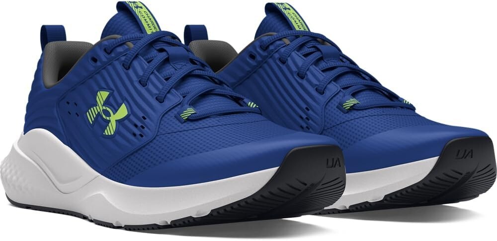 Under Armour Mens Charged Commit Trainer 4 Sneaker Shoes Tech Blue Grey Size 8.5