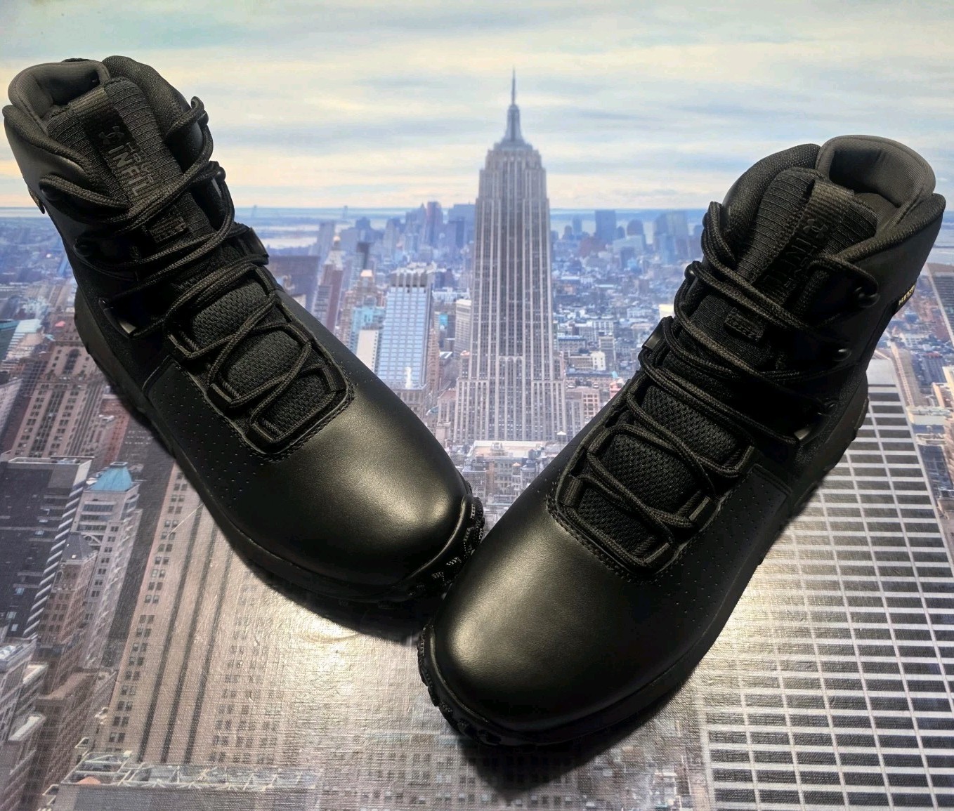 Under Armour HOVR Infil Waterproof Tactical Boots Black Mens Size 9 3026737 001