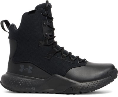 Under Armour Men’s UA Stellar Zip Slip Resistant Waterproof Tactical Boot Black/