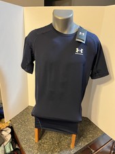 Under Armour Men’s Heat Gear Compression T-Shirt Blue Poly Spandex XL – NWT