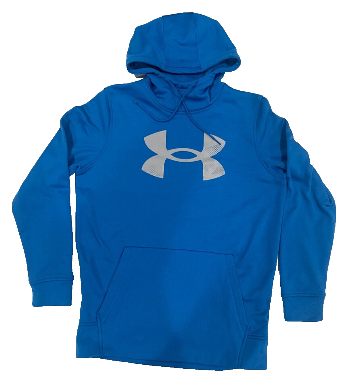 UNDER ARMOUR Men’s Hoodie Pullover  Fleece~Size SM~Blue w/Gray Logo~A must have!