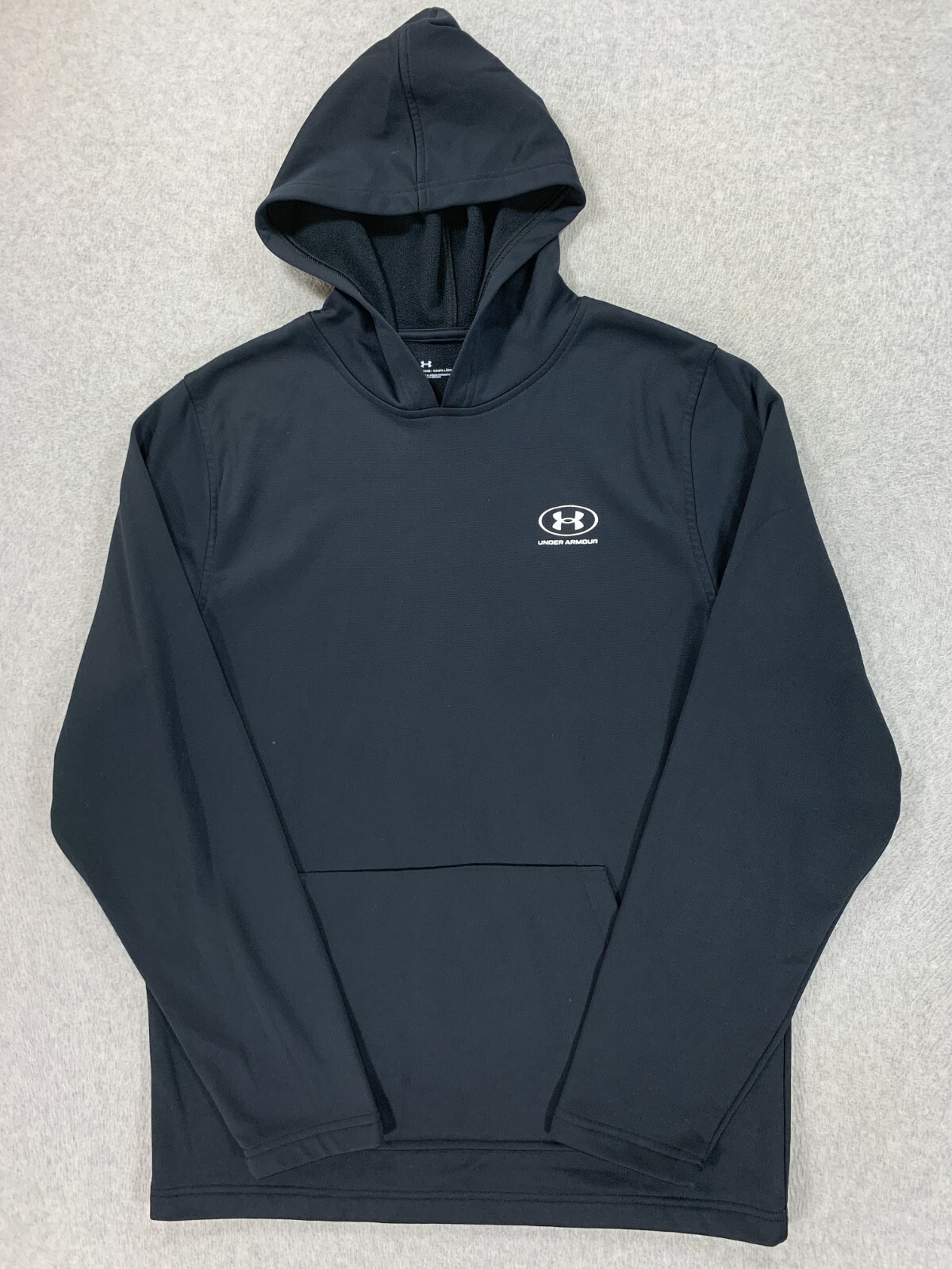 Under Armour Loose Fit Classic Solid Hoodie Sweatshirt (Men’s Medium) Black