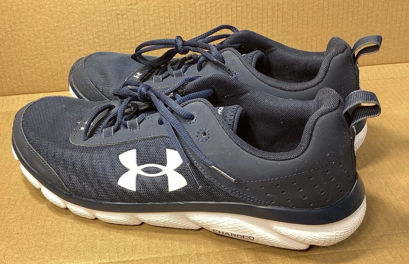 Under Armour Mens Charged Assert 8 3021952-401 Blue Running Shoes Sneakers 12