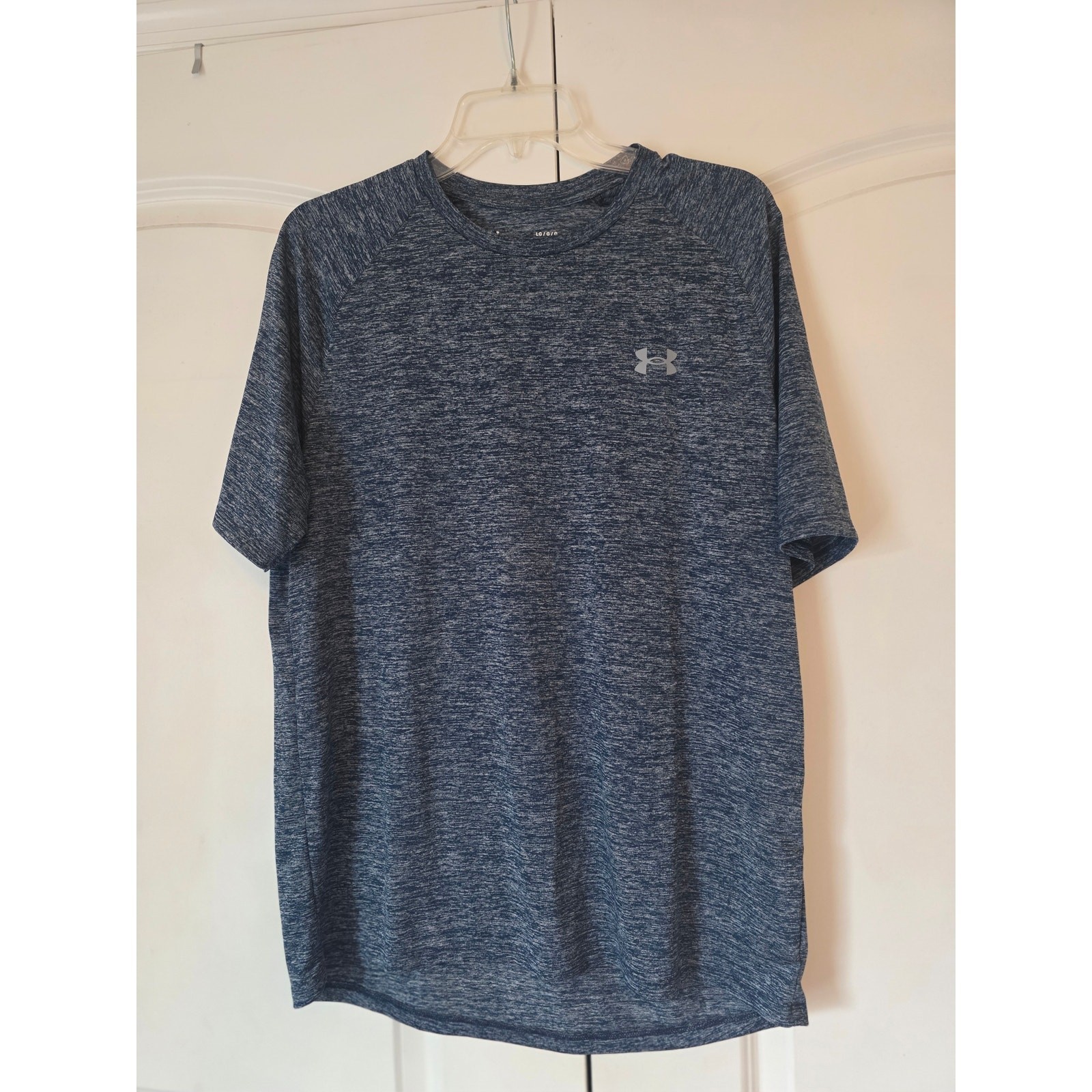 Under Armour The Tech Tee Blue Performance T Shirt Size Large EUC