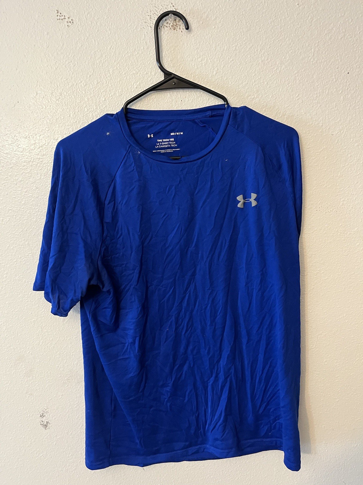 Under Armour The Tech Tee Men’s Blue Short Sleeve Size M