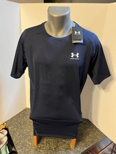 Under Armour Men’s Heat Gear Compression T-Shirt Blue Poly Spandex XXL – NWT