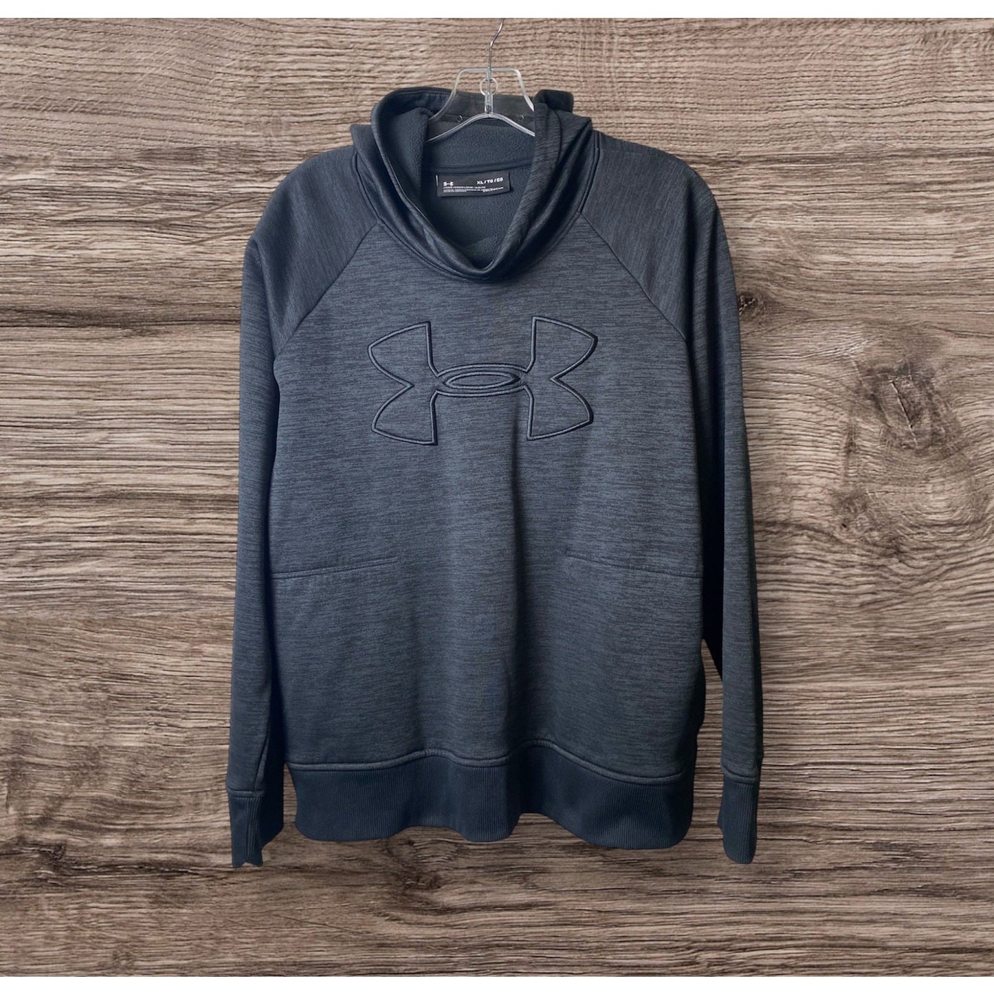 Under Armour Men’s Blackout Logo Cold Gear Loose Pullover Hoodie Size X-Large